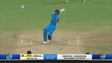 IND vs WI 2018, 3rd T20I: Rishabh Pant Six