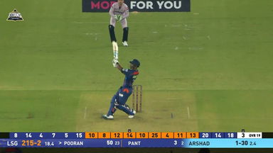 IPL 2025 M64: GT vs LSG - Nicholas Pooran Six