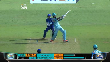 M26: MI vs LSG – K L Rahul Six