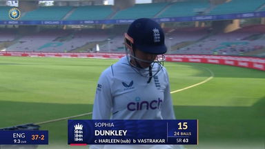 IND-W vs ENG-W 2023, 1st Test: Sophia Dunkley Wicket
