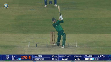 IND vs SA 2025, 1st ODI: Marco Jansen Six