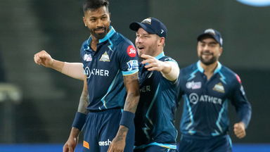 Hardik Pandya's first wicket in GT colours