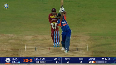 IND vs WI 2026, 4th T20I: Sanju Samson Six