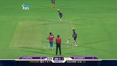 M51: GL vs KKR –  Robin Uthappa Six