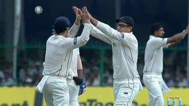 India vs NZ, 2016 - 1st Test: Ind 2nd Innings Fall of Wickets
