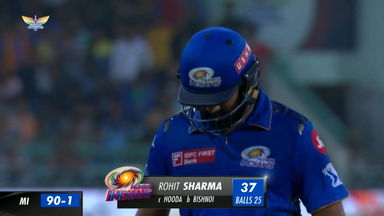 M63: LSG vs MI – Rohit Sharma Wicket
