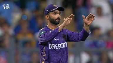 Rahane's Rapid Reflexes:  KKR captain Takes Superb Catch