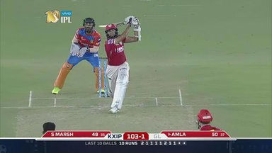 M47: KXIP vs GL – Hashim Amla Six