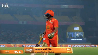 Wicket: Match 14, Gujarat Giants vs UP Warriorz, WPL 2026: Kanika Ahuja Wicket