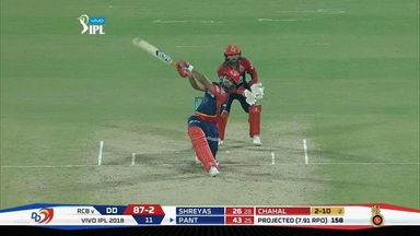M45: DD vs RCB – Rishabh Pant Six
