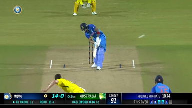 IND vs AUS 2022, 2ND T20I: K L Rahul  Six