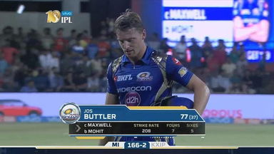 M22: KXIP vs MI – Jos Buttler Wicket