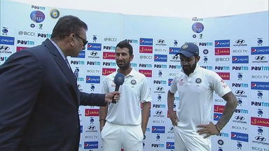 IND vs AUS 2017 - 4th Test, Day 4: C Pujara & KL Rahul Interview