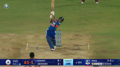 IND vs WI 2026, 4th T20I: Ishan Kishan Six
