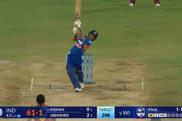 IND vs WI 2026, 4th T20I: Ishan Kishan Six