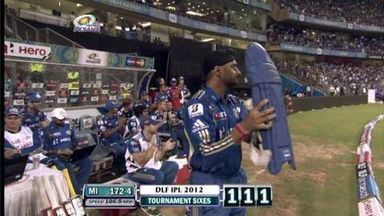 Match 12 MI vs RR – Rayudu's 3rd Six