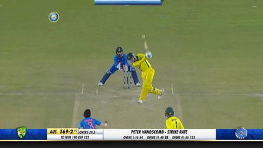 IND vs AUS 2019, 4th ODI: Peter Handscomb Six