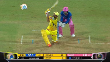 M12: CSK vs RR   – Suresh Raina Six