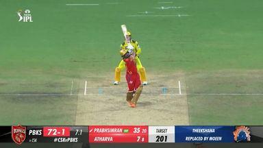 M41: CSK vs PBKS –  Prabhsimran Singh  Six