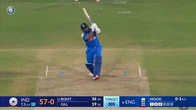 IND vs ENG 2025, 2nd ODI: Rohit Sharma Six