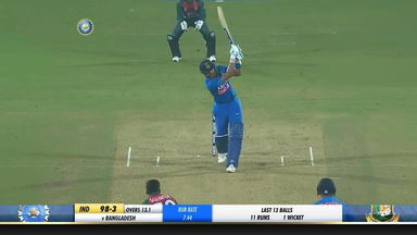 IND vs BAN 2019, 3rd T20I: Shreyas Iyer Six
