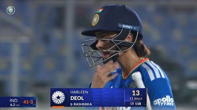IND-W vs SL-W 2025, 5th T20I: Harleen Deol Wicket