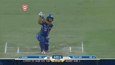 M22: KXIP vs MI – Nitish Rana Six