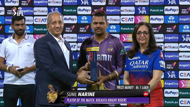 M10: RCB vs KKR – Player of the Match – Sunil Narine