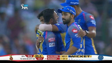 M53: RR vs RCB – Fall of Wickets