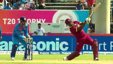2ND T20I: IND vs WI – Johnson Charles Wicket