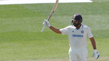 Captain Rohit Sharma leads India's charge with 103
