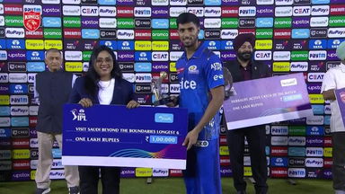 M46: PBKS vs MI – Visit Saudi Beyond the Boundaries Longest 6 of the Match – Tilak Varma