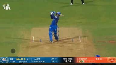 IPL 2026 M41: MI vs SRH - Ryan Rickelton Six