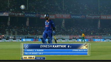 IND vs SA 2022, 3RD T20I: Dinesh Karthik Wicket