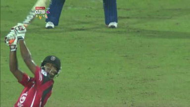 CLT20 2013 M22: MI vs T&T  –   Fall Of Wickets