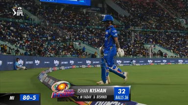 M48: LSG vs MI – Ishan Kishan Wicket