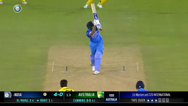 IND vs AUS 2022, 1ST T20I: Rohit Sharma Six