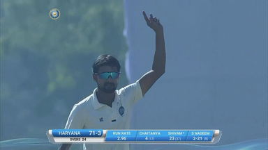 Ranji Trophy QF 4  2016-17:  Haryana  vs Jharkhand - Day 1 Shahbaz Nadeem's five-wicket haul