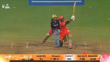 Six: Match 9, Royal Challengers Bengaluru vs Gujarat Giants, WPL 2026: Bharti Fulmali Six