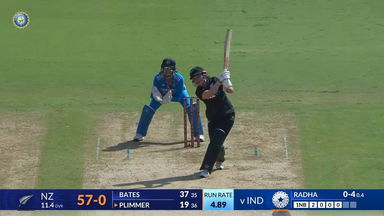 IND-W vs NZ-W 2024, 2nd ODI: Georgia Plimmer Six