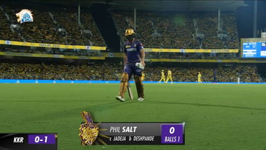 M22: CSK vs KKR – Phil Salt Wicket