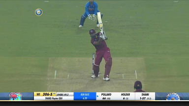 IND vs WI 2019, 3rd ODI: Kieron Pollard Six