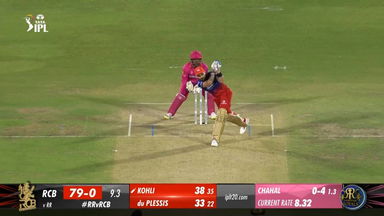 M19: RR vs RCB – Virat Kohli Six