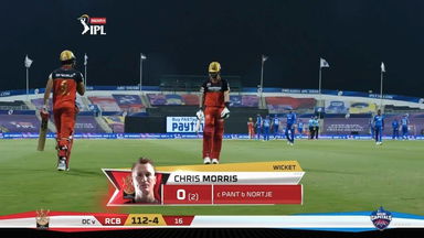 M55: DC vs RCB – Chris Morris Wicket