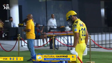 IPL 2025 M08: CSK vs RCB - Ruturaj Gaikwad Wicket