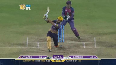 M30: RPS vs KKR – Gautam Gambhir Six