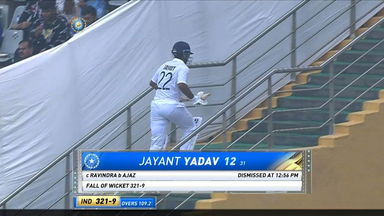 IND vs NZ 2021, 2nd Test, Day 2: Jayant Yadav Wicket