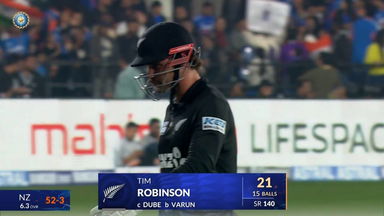 IND vs NZ 2026, 1st T20I: Tim Robinson Wicket