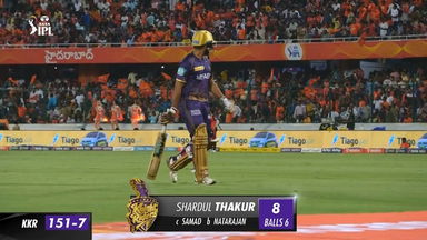 M47: SRH vs KKR – Shardul Thakur Wicket