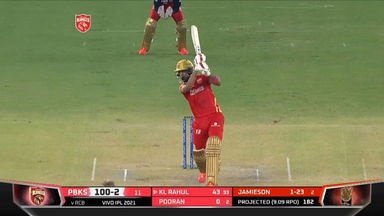 M26: PBKS vs RCB – KL Rahul Six